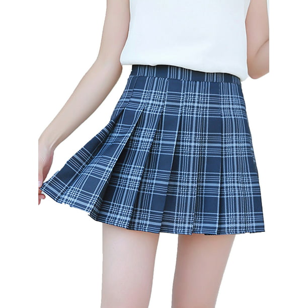 A-line Straight Pencil Skirt School Uniform Black Grey Navy Green Ladies & Girls